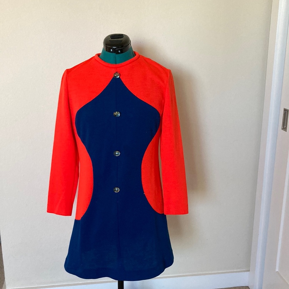 Mod double knit dress